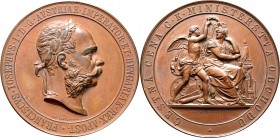 Römisch-Deutsches Reich
Haus Österreich. Franz Josef I., Kaiser von Österreich 1848-1916. 
Bronzene Prämienmedaille o.J. (1912) von J. Tautenhayn. E...