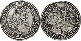Römisch-Deutsches Reich
Böhmen, Mähren und Erzgebirge. Friedrich V. von der Pfalz, der "Winterkönig" 1619-1620. 
Kipper-48 Kreuzer (1/2 Taler) 1620 ...