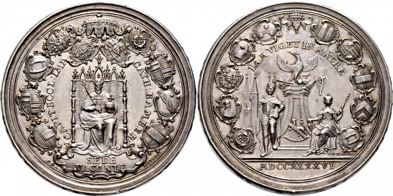 Sammlung Sedisvakanz - Münzen und Medaillen
Bamberg. . 
Silbermedaille 1746 vo...