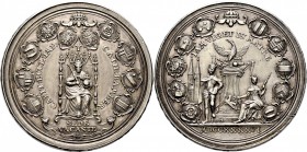 Sammlung Sedisvakanz - Münzen und Medaillen
Bamberg. . 
Silbermedaille 1746 von J.L. Oexlein (Nürnberg). Ähnlich wie vorher, jedoch ohne die Signatu...