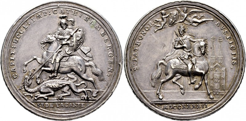 Sammlung Sedisvakanz - Münzen und Medaillen
Bamberg. . 
Silbermedaille 1746 vo...
