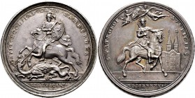 Sammlung Sedisvakanz - Münzen und Medaillen
Bamberg. . 
Silbermedaille 1746 von P.P. Werner (Nürnberg). Ähnlich wie vorher, jedoch sind die Initiale...