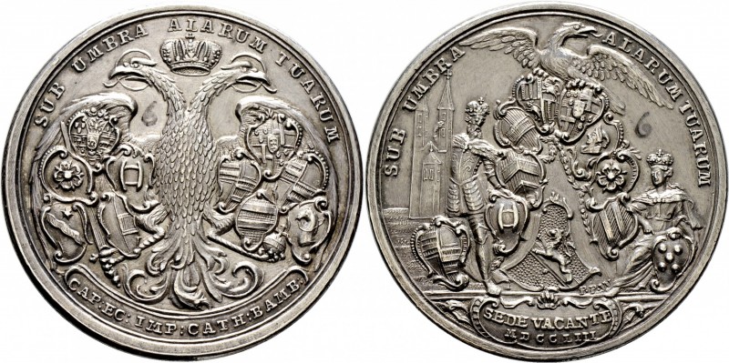 Sammlung Sedisvakanz - Münzen und Medaillen
Bamberg. . 
Silbermedaille 1753 vo...