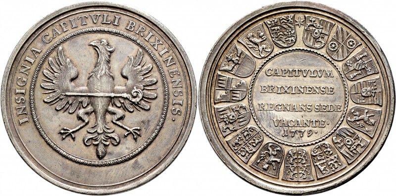 Sammlung Sedisvakanz - Münzen und Medaillen
Brixen. . 
Silbermedaille 1779 uns...