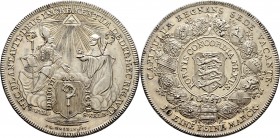 Sammlung Sedisvakanz - Münzen und Medaillen
Eichstätt. . 
Konventionstaler 1757 -Nürnberg-. Stempel von J.L. Oexlein. Von dem strahlenden Auge Gotte...