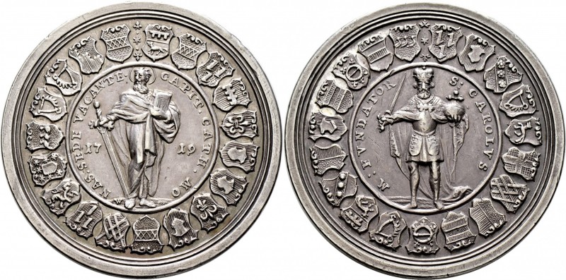 Sammlung Sedisvakanz - Münzen und Medaillen
Münster. . 
Silbermedaille 1719 vo...