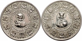 Sammlung Sedisvakanz - Münzen und Medaillen
Osnabrück. . 
Silbermedaille 1728 von P.P. Werner (Nürnberg). In einem Wappenkranz der Domherren die Büs...