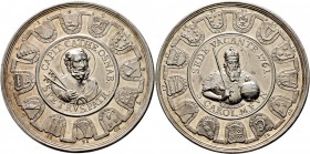 Sammlung Sedisvakanz - Münzen und Medaillen
Osnabrück. . 
Silbermedaille 1761 -Dordrecht- unsigniert. Ähnlich wie vorher. Schräg geriffelter Rand. Z...
