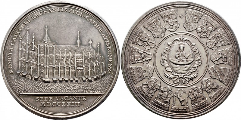 Sammlung Sedisvakanz - Münzen und Medaillen
Regensburg. . 
Silbermedaille 1763...