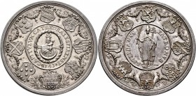 Sammlung Sedisvakanz - Münzen und Medaillen
Speyer. . 
Silbermedaille 1743 von P.P. Werner (Nürnberg). Madonna mit Kind auf Mondsichel, dahinter ein...