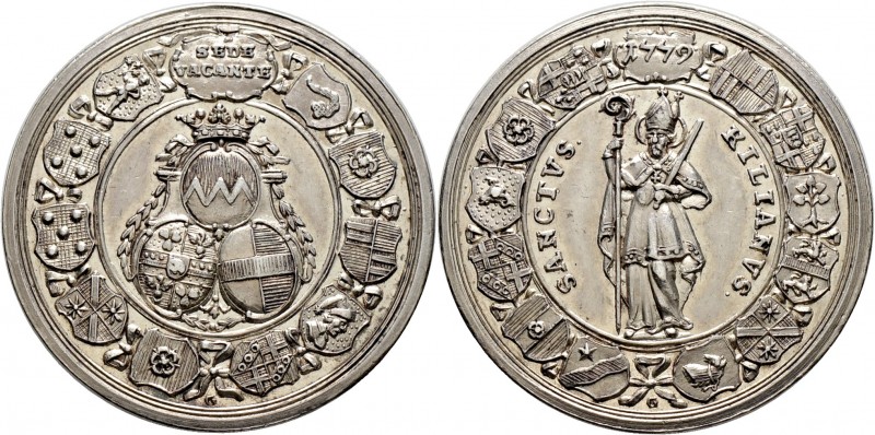 Sammlung Sedisvakanz - Münzen und Medaillen
Würzburg. . 
Silbermedaille 1779 v...