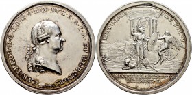 Altdeutsche Münzen und Medaillen
Augsburg, Stadt. . 
Silbermedaille 1792 von J.J. Neuss, auf die Huldigung der Stadt zum 50. Geburtstag von Karl The...