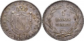 Altdeutsche Münzen und Medaillen
Baden-Durlach. Karl Ludwig Friedrich 1811-1818. 
Kronentaler 1816. AKS 25, J. 21, Thun 15, Kahnt 17.
feine Patina,...