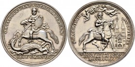 Altdeutsche Münzen und Medaillen
Bamberg, Bistum. Sedisvakanz 1779. 
Silbermedaille 1779 von J.L. Oexlein und seiner Werkstatt (Nürnberg). Der behel...