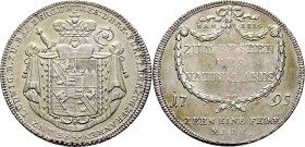 Altdeutsche Münzen und Medaillen
Bamberg, Bistum. Franz Ludwig von Erthal 1779-1795. 
Konventionstaler 1795. Ein zweites Exemplar. Krug 427a, Heller...
