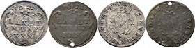Altdeutsche Münzen und Medaillen
Bayern. Maximilian I. als Herzog 1598-1623. 
Lot (2 Stücke): Kipper-1/2 Gulden zu 30 Kreuzer 1622 -München-. Hahn 7...