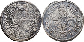 Altdeutsche Münzen und Medaillen
Bayern. Maximilian I. als Herzog 1598-1623. 
1/2 Kippertaler zu 60 Kreuzer 1622 -München-. Vierfeldiges Wappen im r...