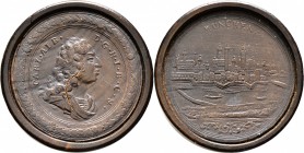 Altdeutsche Münzen und Medaillen
Bayern. Karl Albrecht 1726-1745. 
Dame-Brettstein aus dunklem Ahornholz o.J. (um 1740). Brustbild im Harnisch nach ...