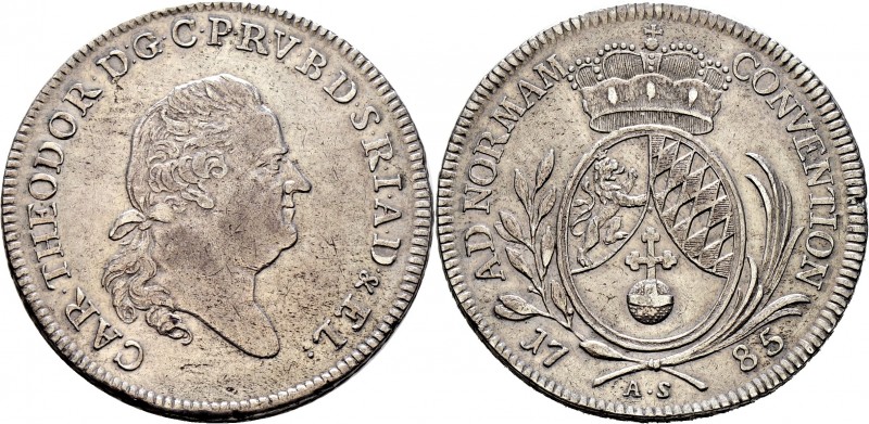 Altdeutsche Münzen und Medaillen
Bayern. Karl Theodor 1777-1799. 
Konventionst...