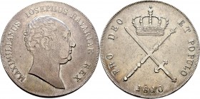 Altdeutsche Münzen und Medaillen
Bayern. Maximilian I. Joseph 1806-1825. 
Kronentaler 1810. AKS 44, J. 14, Thun 44, Kahnt 64.
sehr schön