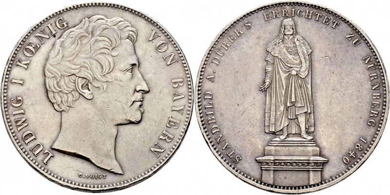Altdeutsche Münzen und Medaillen
Bayern. Ludwig I. 1825-1848. 
Geschichtsdoppe...