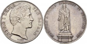 Altdeutsche Münzen und Medaillen
Bayern. Ludwig I. 1825-1848. 
Geschichtsdoppeltaler 1840. Dürerstandbild zu Nürnberg. AKS 101, J. 69, Thun 78, Kahn...