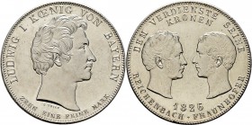Altdeutsche Münzen und Medaillen
Bayern. Ludwig I. 1825-1848. 
Geschichtstaler 1826. Reichenbach-Fraunhofer. AKS 114, J. 32, Thun 51, Kahnt 77.
win...