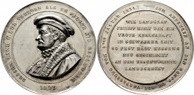 Altdeutsche Münzen und Medaillen
Hessen-Kassel. Friedrich Wilhelm I. 1847-1866. 
Silbermedaille o.J. (1862) von Lautenschläger, auf den Verfassungss...