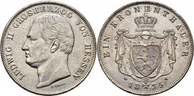 Altdeutsche Münzen und Medaillen
Hessen-Darmstadt. Ludwig II. 1830-1848. 
Kronentaler 1835. AKS 102, J. 33, Thun 194, Kahnt 263.
besserer Jahrgang,...