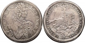 Altdeutsche Münzen und Medaillen
Hohenlohe-Neuenstein'sche Hauptlinie. Neuenstein-Neuenstein. Wolfgang Julius 1641-1698. 
Taler 1697 -Nürnberg-. Ein...