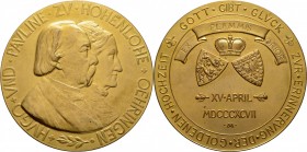 Altdeutsche Münzen und Medaillen
Hohenlohe-Neuenstein'sche Hauptlinie. Nach der Landesteilung von 1708. Neuenstein-Öhringen. Hugo *1816, †1897/. 
Ve...