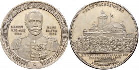 Altdeutsche Münzen und Medaillen
Hohenlohe-Neuenstein-Langenburg'sche Linie. Nach der Teilung im Jahre 1701. Ernst II. *1863, †1950. 
Versilberte Br...