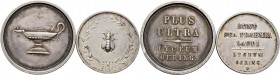 Altdeutsche Münzen und Medaillen
Hohenlohe-Stadt Öhringen. . 
Lot (2 Stücke): silberne Prämienmedaillen o.J. (1861-1909) des Lyceums zu Öhringen. Mi...