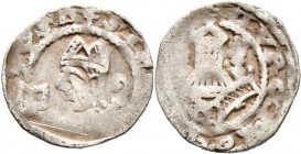 Altdeutsche Münzen und Medaillen
Mainz, Erzbistum. Siegfried II. und III. von Eppstein 1208-1230-1249. 
Kleiner Denar. +SIF-IDVSI. Brustbild nach li...