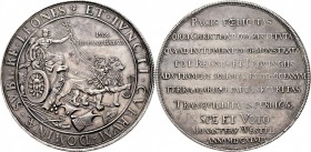 Altdeutsche Münzen und Medaillen
Münster, Stadt. Stadt 1520-1820. 
Silbermedaille 1648 von E. Ketteler, auf den spanisch-niederländischen Frieden. F...