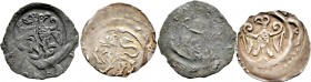 Altdeutsche Münzen und Medaillen
Nürnberg, Reichsmünzstätte. Heinrich VI. bis Interregnum 1190-1273. 
Lot (2 Stücke): Pfennig ca. 1190-1210. Nach li...