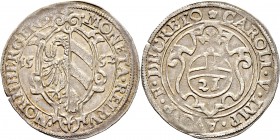 Altdeutsche Münzen und Medaillen
Nürnberg, Stadt. . 
Groschen 1552. Wappen zwischen geteilter Jahreszahl / Reichsapfel mit Wertzahl "21" in Verzieru...