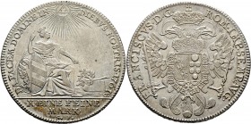 Altdeutsche Münzen und Medaillen
Nürnberg, Stadt. . 
Konventionstaler 1761. Stempel von J.L. Oexlein. Sitzende Noris. Ein zweites Exemplar. Ke. 339,...