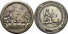 Altdeutsche Münzen und Medaillen
Nürnberg, Stadt. . 
Silberne Schraubmedaille 1730 von P.P. Werner und Chr.E. Müller, auf die 200-Jahrfeier der Augs...