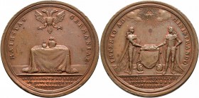 Altdeutsche Münzen und Medaillen
Pfalz, Kurlinie. Karl Theodor 1742-1799. 
Bronzemedaille 1745 von A. Vestner, auf das Reichsvikariat. Auf einem tuc...