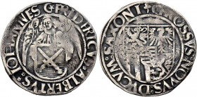 Altdeutsche Münzen und Medaillen
Sachsen-Kurfürstentum. Friedrich III., Albrecht und Johann 1486-1500. 
Schreckenberger o.J. -Annaberg-. Münzzeichen...
