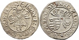 Altdeutsche Münzen und Medaillen
Sachsen-Kurfürstentum. Johann der Beständige und Georg 1525-1528. 
Zinsgroschen o.J. -Annaberg-. Keilitz 91, Slg. M...