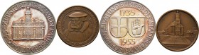 Altdeutsche Münzen und Medaillen
Schwäbisch Hall, Stadt. . 
Lot (2 Stücke): Bronzemedaille 1925 von Mayer und Wilhelm, auf die 400-Jahrfeier der Ref...