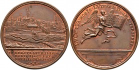 Altdeutsche Münzen und Medaillen
Schweinfurt, Stadt. . 
Bronzemedaille 1717 von G.W. Vestner, auf den gleichen Anlass. Wie vorher. Jordan 22 F, Bern...