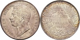 Altdeutsche Münzen und Medaillen
Württemberg. Wilhelm I. 1816-1864. 
Doppelter Vereinstaler 1854. KR 89.3, AKS 62, J. 71, Thun 436, Kahnt 590.
leic...