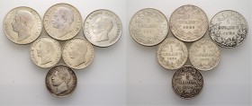 Altdeutsche Münzen und Medaillen
Württemberg. Wilhelm I. 1816-1864. 
Lot (6 Stücke): Gulden von Dietelbach 1838 (aus 1837), Gulden 1841 und 1849 sow...