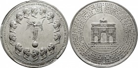 Altdeutsche Münzen und Medaillen
Württemberg. Wilhelm I. 1816-1864. 
Zinnmedaille 1814 von H.J. Pfeuffer, auf den Wiener Kongress. Siegesgöttin mit ...