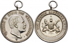 Altdeutsche Münzen und Medaillen
Württemberg. Wilhelm II. 1891-1918. 
Silberne Prämienmedaille o.J. (1902) von Mayer und Wilhelm (unsigniert). Für G...