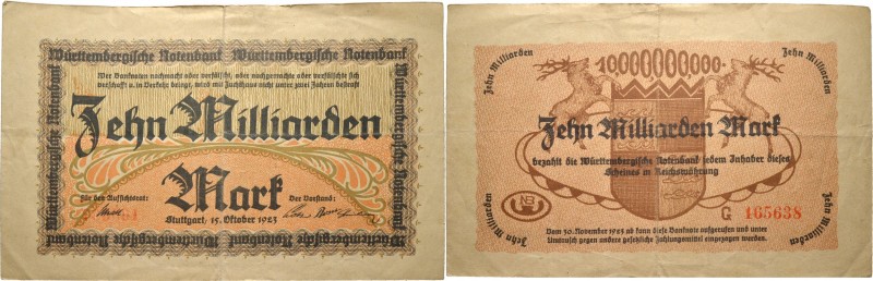 Altdeutsche Münzen und Medaillen
Württemberg. Freistaat 1919-1933. 
Lot (12 St...