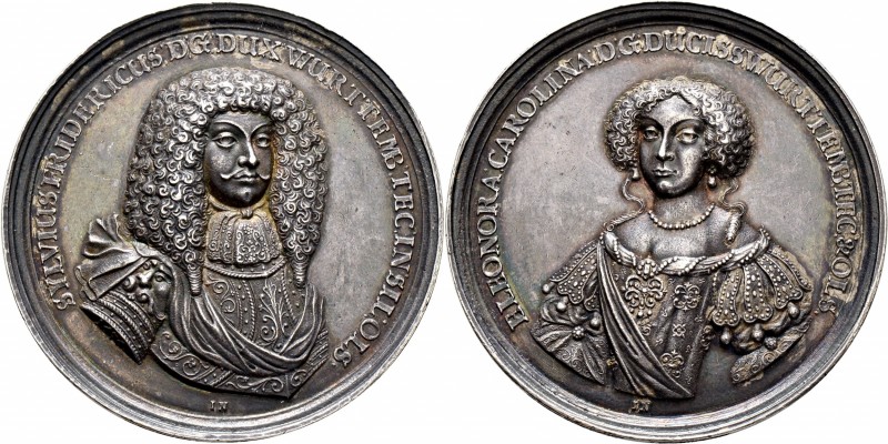Altdeutsche Münzen und Medaillen
Württemberg-Öls. Sylvius Friedrich 1664-1697. ...